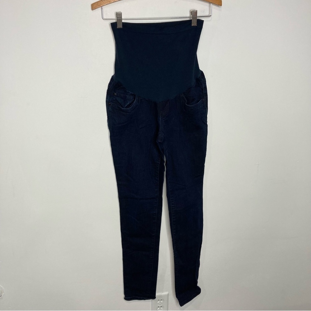 Indigo Blue maternity Skinny Jeans dark wash size large